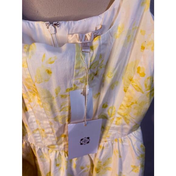 WAYF Yellow White Floral Desi Corset Dress Size XS NWT - Picture 10 of 10